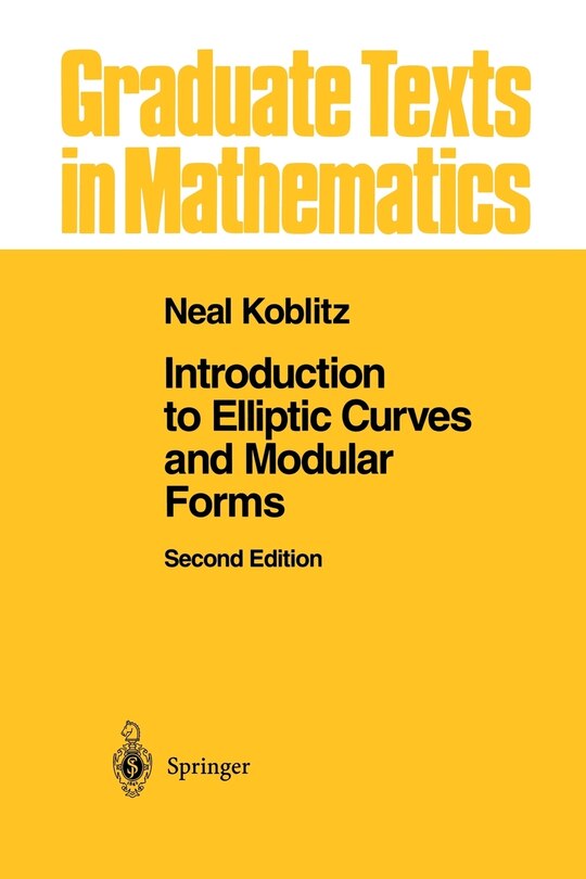 Couverture_Introduction to Elliptic Curves and Modular Forms
