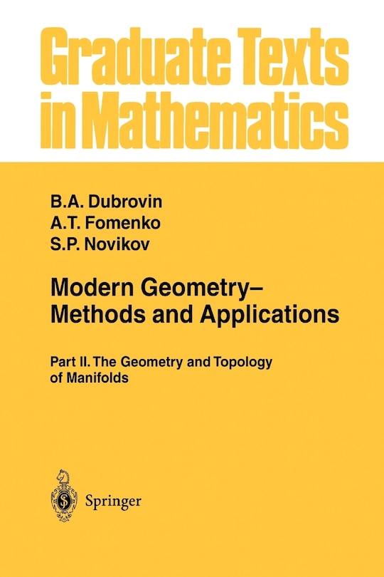 Front cover_Modern Geometry- Methods and Applications