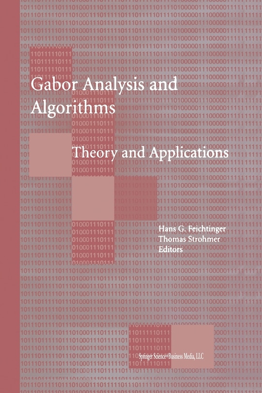 Front cover_Gabor Analysis and Algorithms