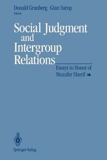 Front cover_Social Judgment and Intergroup Relations