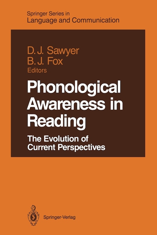 Couverture_Phonological Awareness in Reading