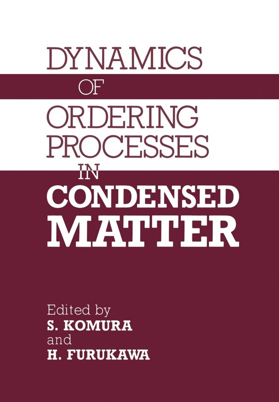 Front cover_Dynamics of Ordering Processes in Condensed Matter