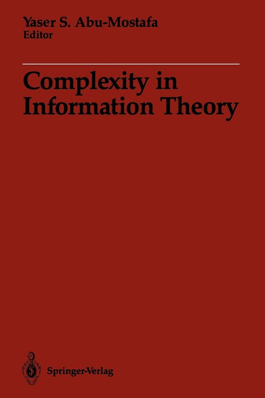 Front cover_Complexity in Information Theory