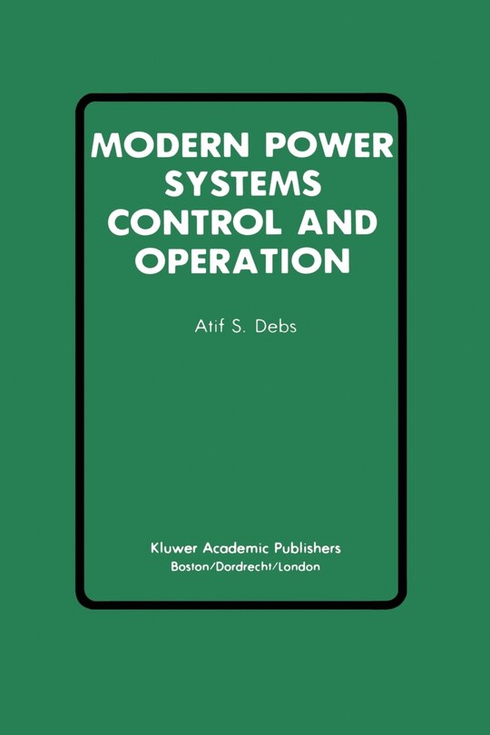 Couverture_Modern Power Systems Control And Operation