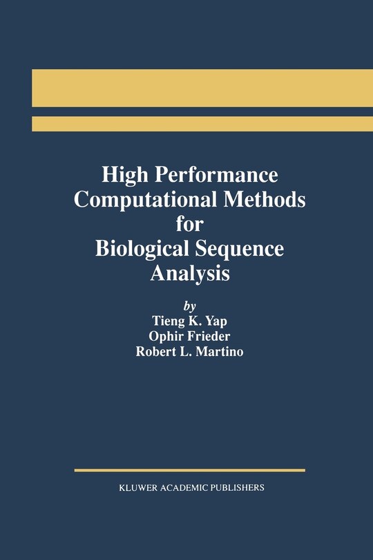 Front cover_High Performance Computational Methods for Biological Sequence Analysis