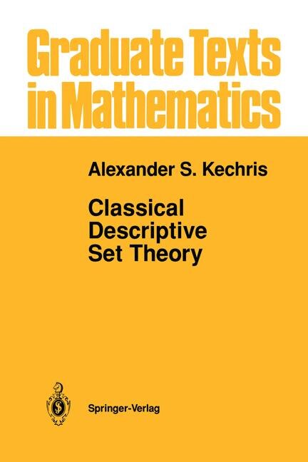 Front cover_Classical Descriptive Set Theory