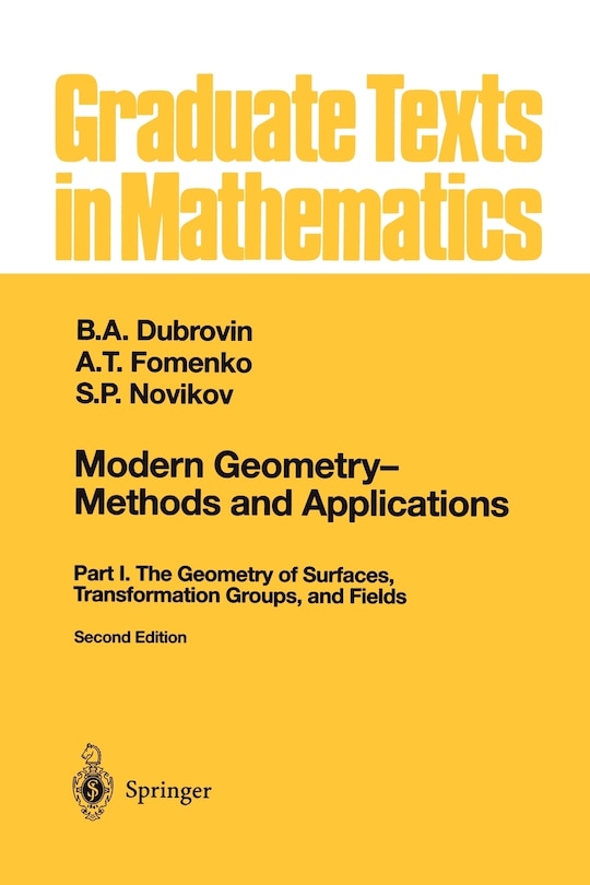 Front cover_Modern Geometry - Methods and Applications