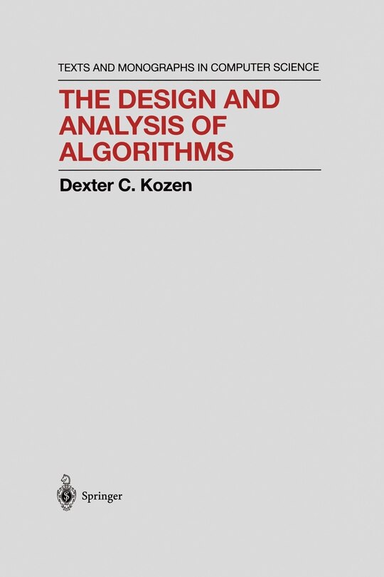Front cover_The Design and Analysis of Algorithms