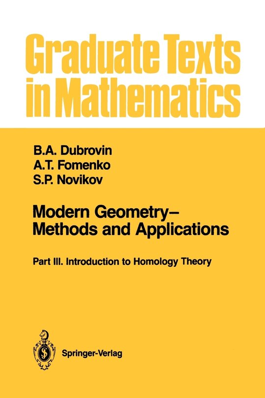 Front cover_Modern Geometry-Methods and Applications