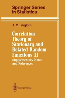 Front cover_Correlation Theory of Stationary and Related Random Functions