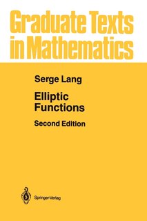 Front cover_Elliptic Functions