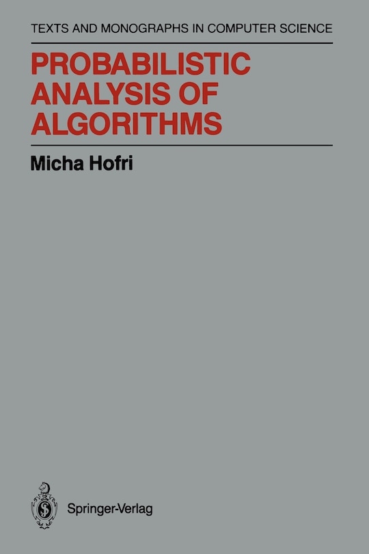 Front cover_Probabilistic Analysis of Algorithms