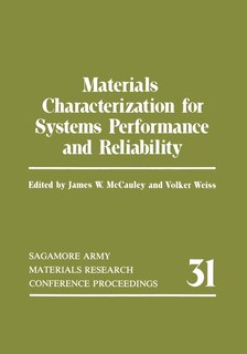 Couverture_Materials Characterization for Systems Performance and Reliability