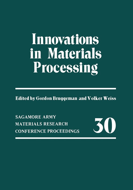 Couverture_Innovations In Materials Processing