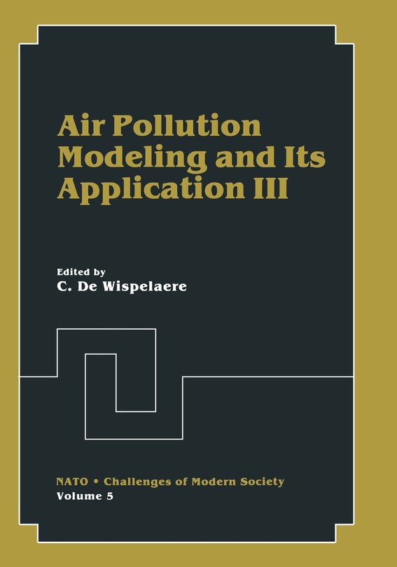 Front cover_Air Pollution Modeling and Its Application III