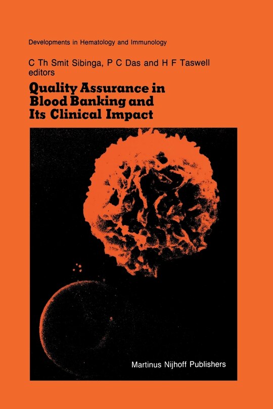 Couverture_Quality Assurance in Blood Banking and Its Clinical Impact