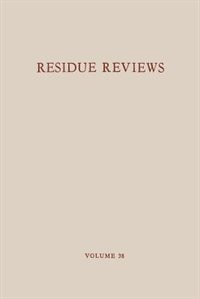 Couverture_Residue Reviews / Rückstands-Berichte