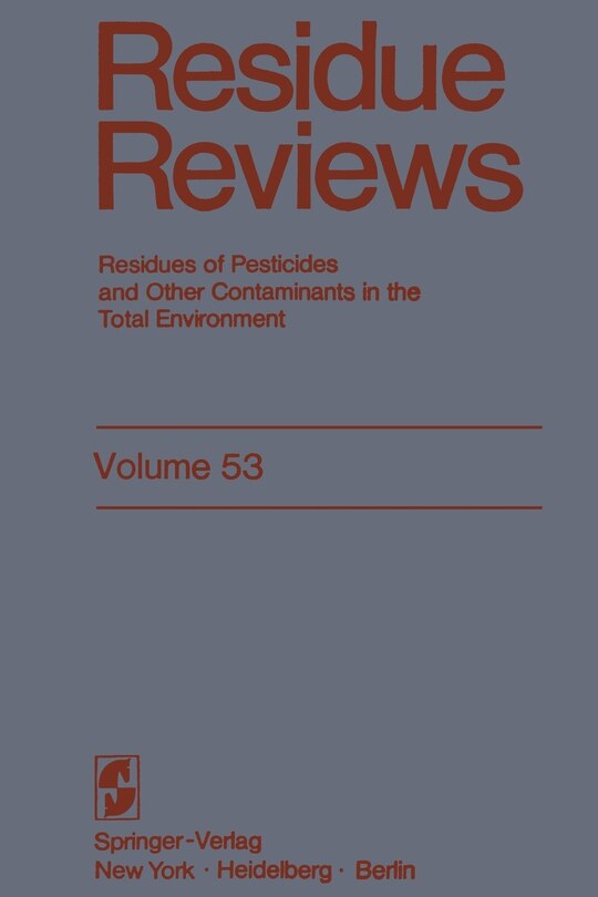 Front cover_Residue Reviews