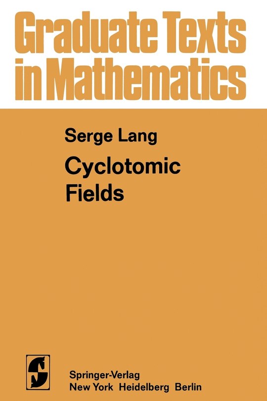 Front cover_Cyclotomic Fields