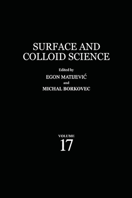 Front cover_Surface and Colloid Science