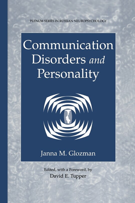 Front cover_Communication Disorders and Personality