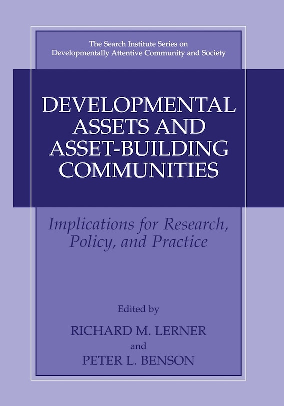 Couverture_Developmental Assets and Asset-Building Communities