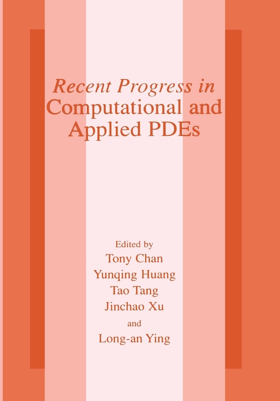 Couverture_Recent Progress in Computational and Applied PDES