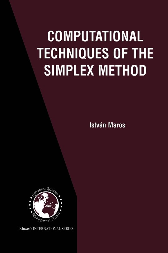 Front cover_Computational Techniques of the Simplex Method