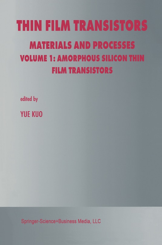 Front cover_Thin Film Transistors