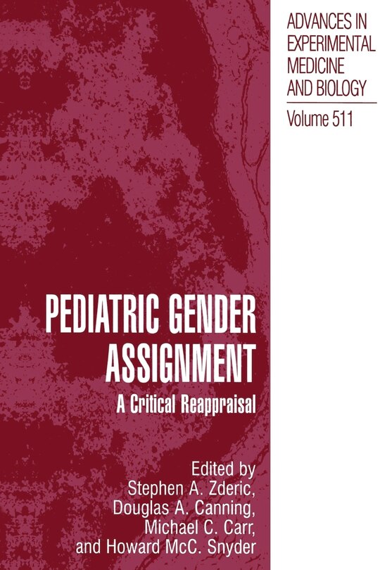 Couverture_Pediatric Gender Assignment