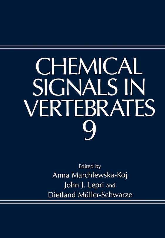 Front cover_Chemical Signals in Vertebrates 9