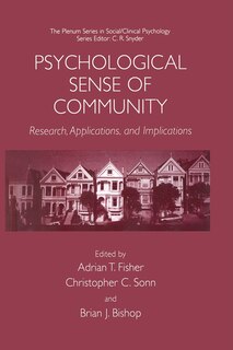 Front cover_Psychological Sense of Community