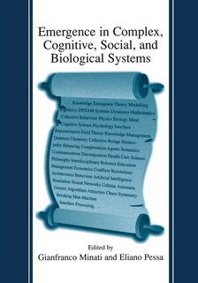 Couverture_Emergence in Complex, Cognitive, Social, and Biological Systems