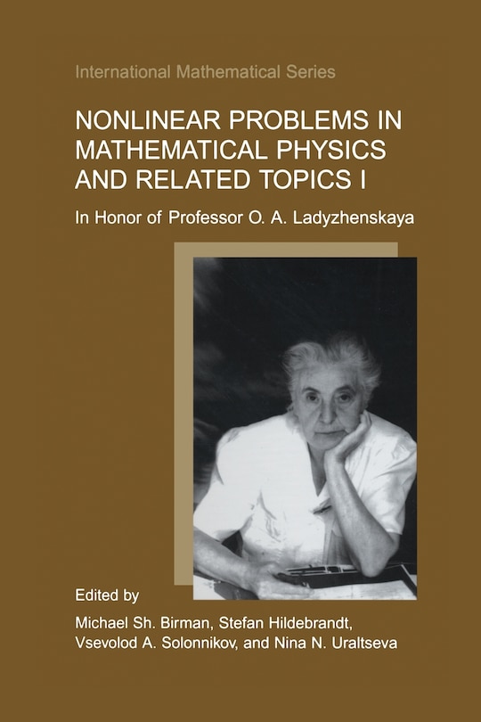Front cover_Nonlinear Problems in Mathematical Physics and Related Topics I