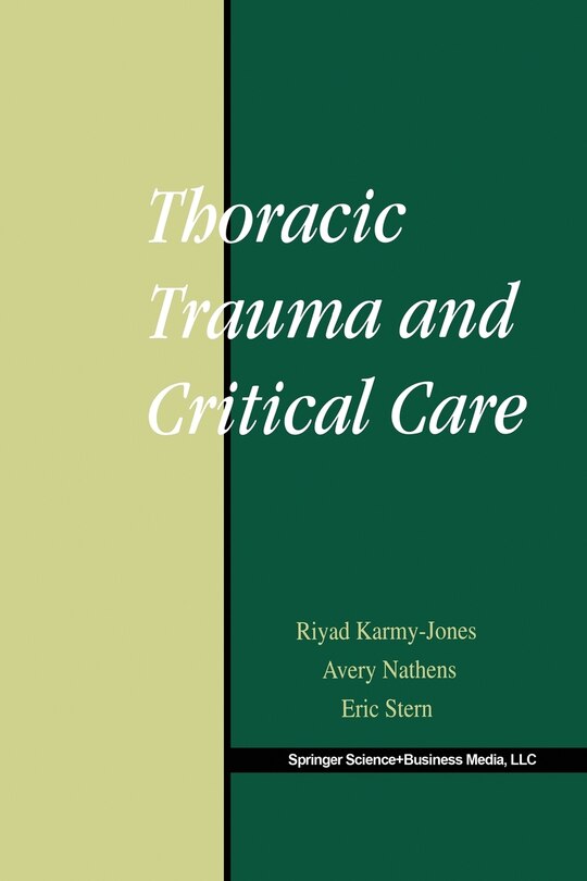 Couverture_Thoracic Trauma and Critical Care