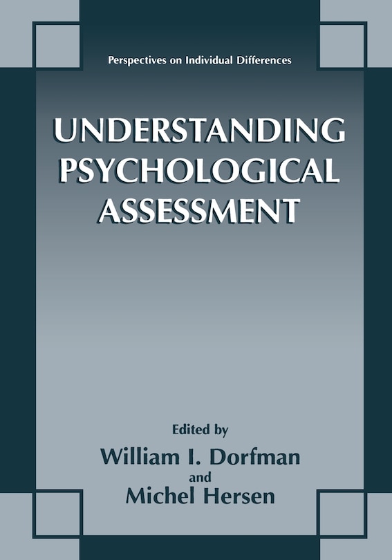 Front cover_Understanding Psychological Assessment