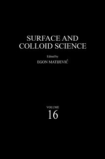 Couverture_Surface And Colloid Science