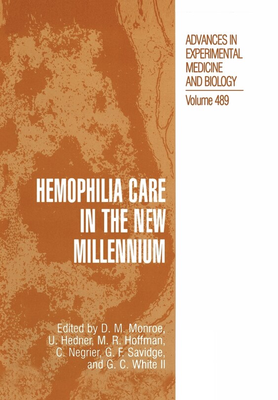 Couverture_Hemophilia Care in the New Millennium