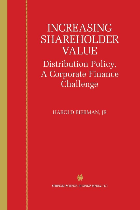 Front cover_Increasing Shareholder Value