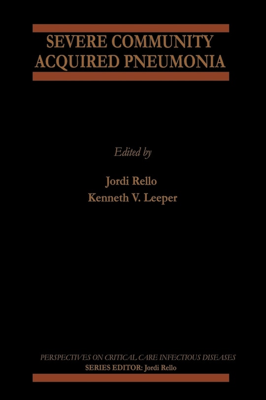Couverture_Severe Community Acquired Pneumonia