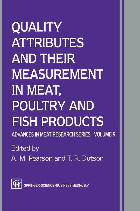 Couverture_Quality Attributes and their Measurement in Meat, Poultry and Fish Products