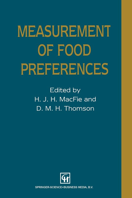 Front cover_Measurement of Food Preferences