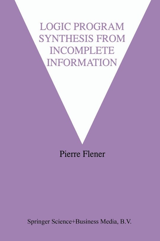 Couverture_Logic Program Synthesis from Incomplete Information