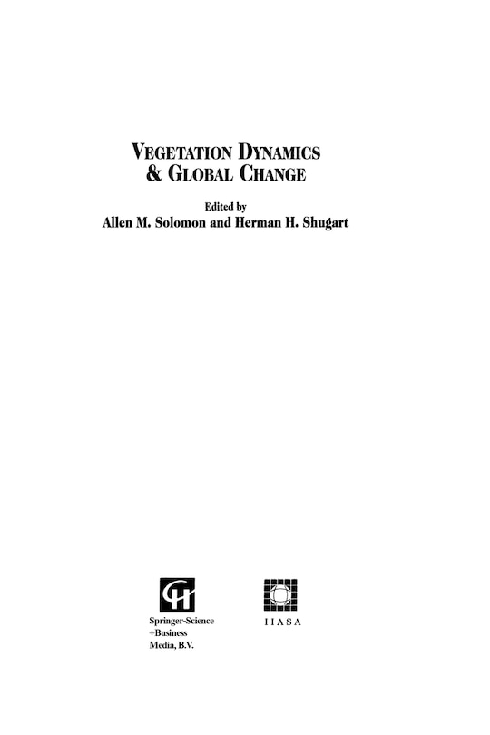 Couverture_Vegetation Dynamics And Global Change