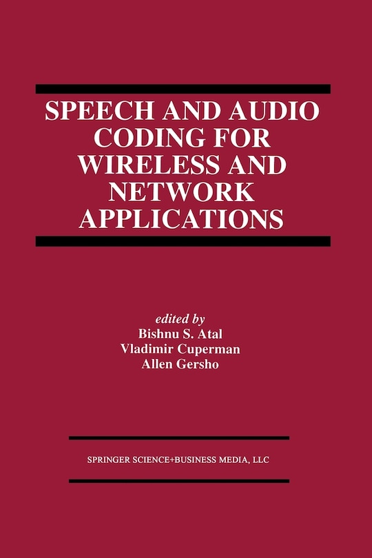 Couverture_Speech And Audio Coding For Wireless And Network Applications
