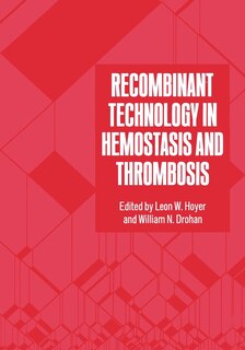 Front cover_Recombinant Technology in Hemostasis and Thrombosis