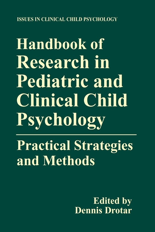 Couverture_Handbook of Research in Pediatric and Clinical Child Psychology