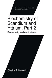 Front cover_Biochemistry Of Scandium And Yttrium, Part 2