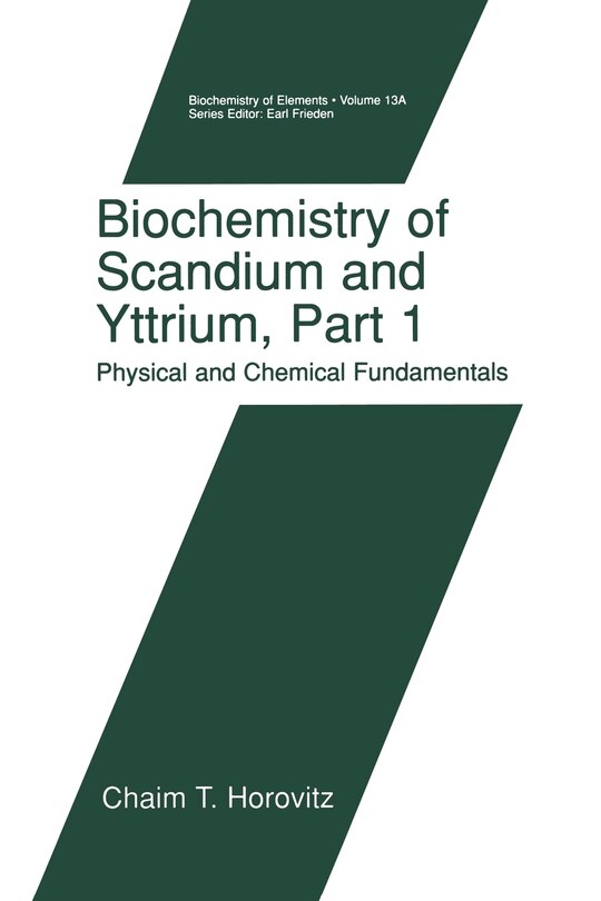 Couverture_Biochemistry Of Scandium And Yttrium, Part 1