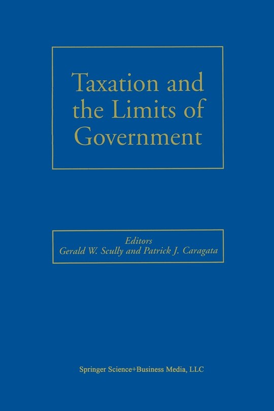 Front cover_Taxation and the Limits of Government